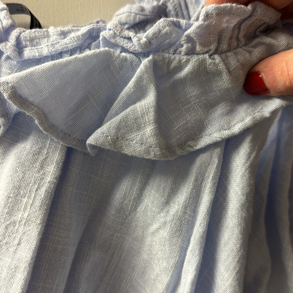 New with tags! Zara cotton ruffled top - Picture 3 of 4